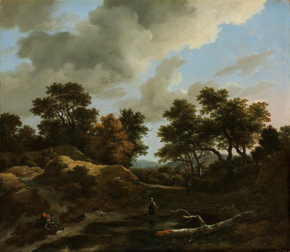 Jacob van Ruisdael - Wooded and Hilly Landscape - 1963.575 - Cleveland Museum of Art