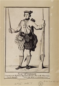 Jacobite broadside - Corporal Samuel McPherson