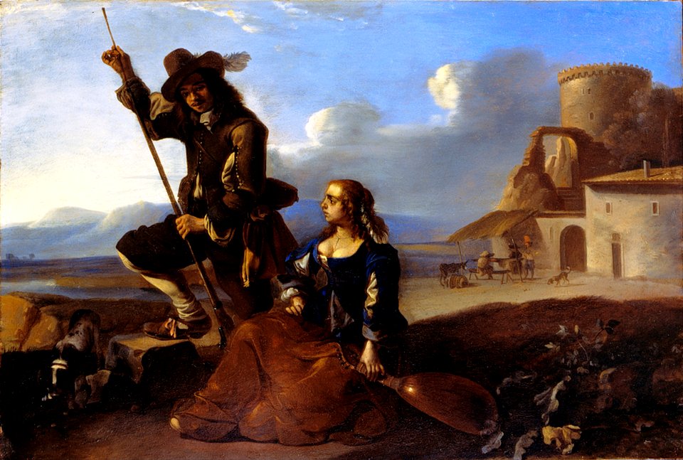 Jacob van Staverden (Attr.) - Landscape with Figures - Google Art Project