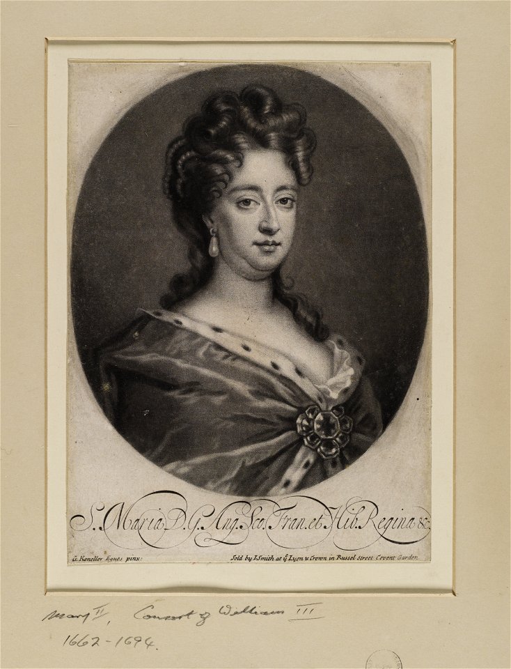 Jacobite broadside - Mary II (1662-1694) Reigned jointly with William III from 1688-1694