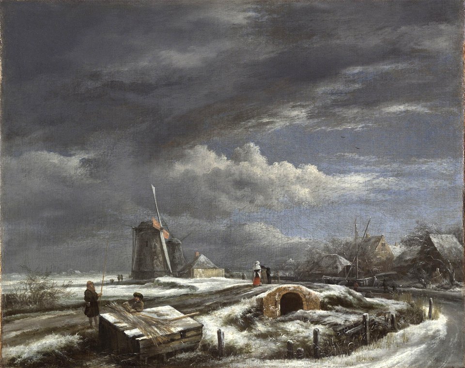 Jacob van Ruisdael - Winter Landscape - PMA Cat. 569