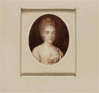 Jacobite broadside - Miniature portrait of Louisa as a girl
