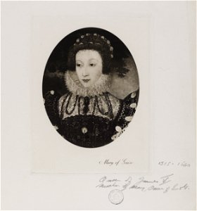 Jacobite broadside - Mary of Lorraine (Guise) (1515- 1560) Queen of James V