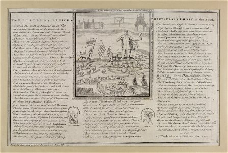 Jacobite broadside - Rebells in a Panick and Shakespear's Ghost in the North