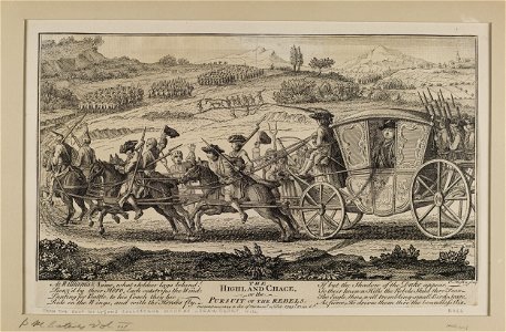 Jacobite broadside - Highland Chace or the Pursuit of the Rebels
