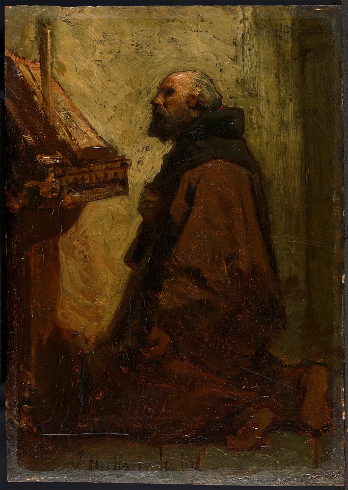 Jacob Maris - Biddende monnik