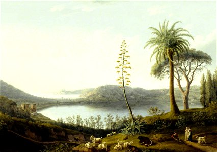 Jacob Philipp Hackert (1737-1807) - The Lake of Avernus - 609001 - National Trust