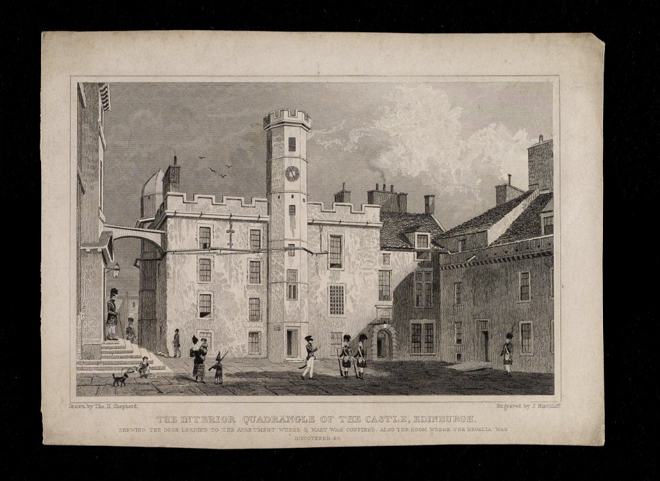 Jacobite broadside - Interior quadrangle of the Castle, Edinburgh.