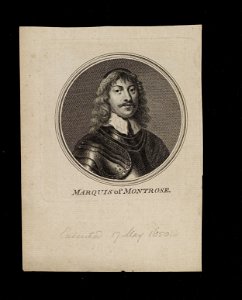 Jacobite broadside - Portrait of Montrose