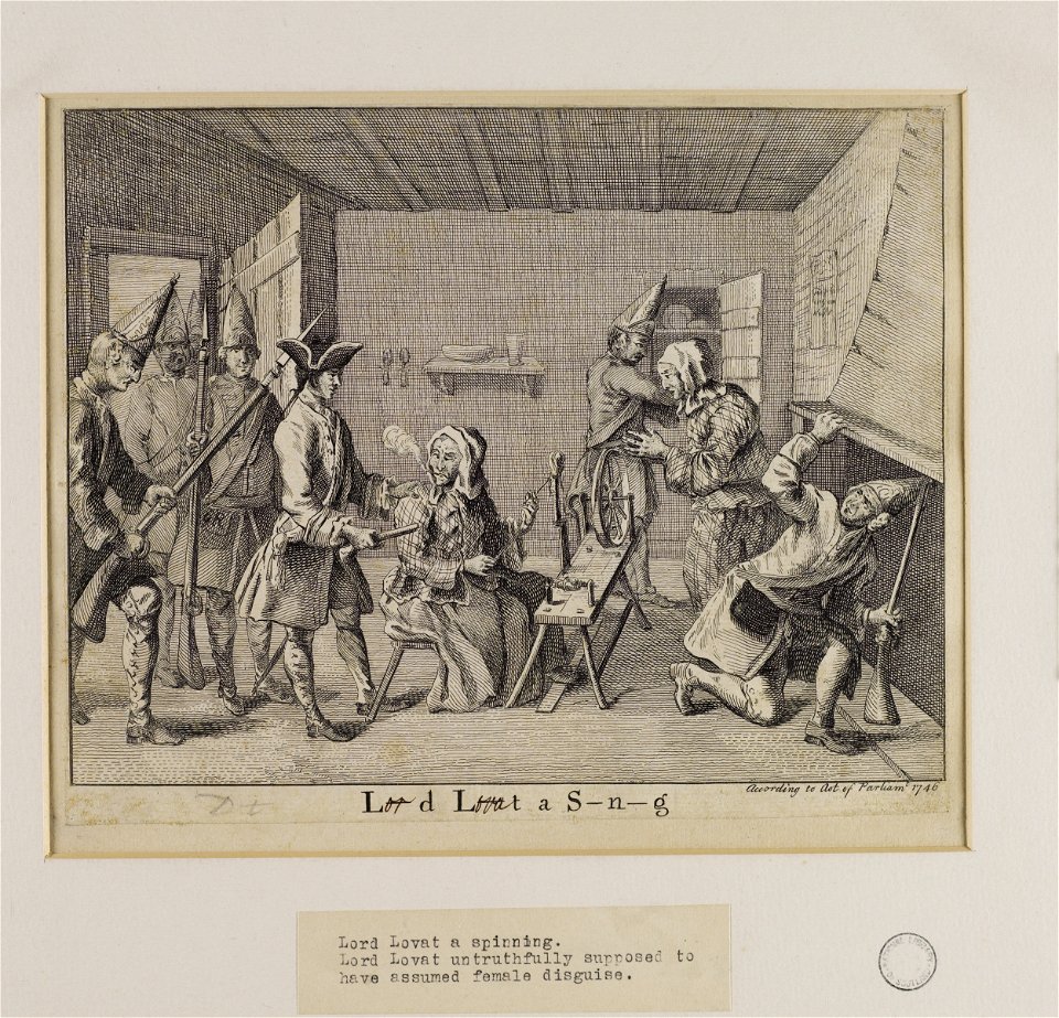 Jacobite broadside - Lord Lovat a Spinning