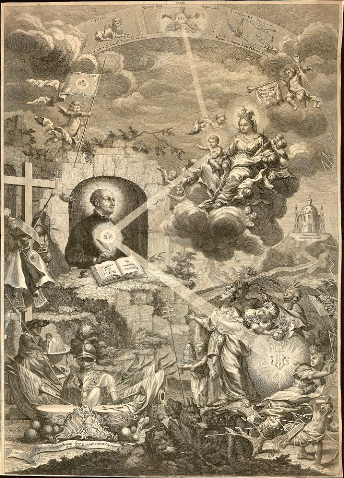 Jacob Vogel Allegorie auf den hl Ignatius von Loyola ubs G 0190 III