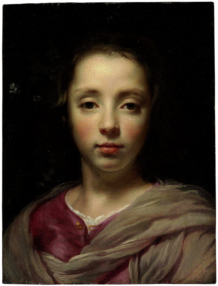 Jacob van Oost - Head of a Young Girl
