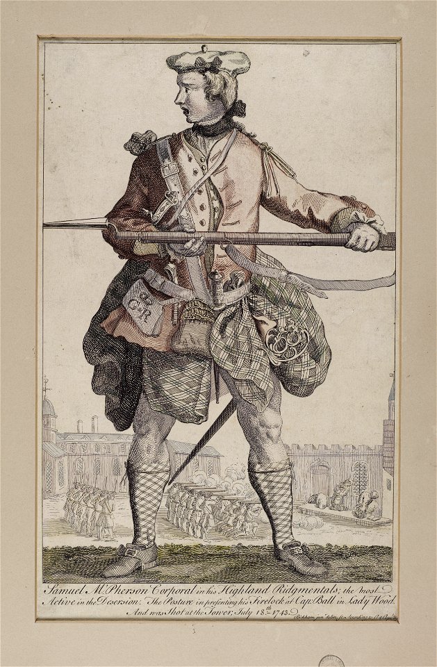 Jacobite broadside - Highland soldiers in kilts