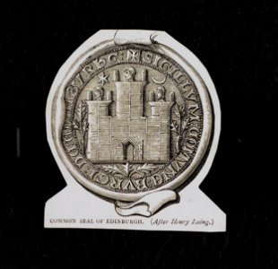 Jacobite broadside - Common seal of Edinburgh (After Henry Laing)