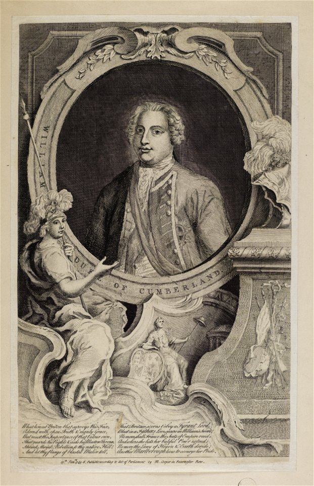 Jacobite broadside - Duke of Cumberland