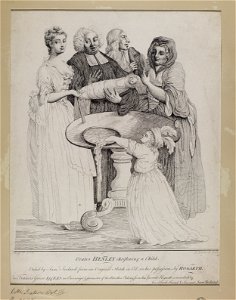 Jacobite broadside - Orator Henley christening a Child