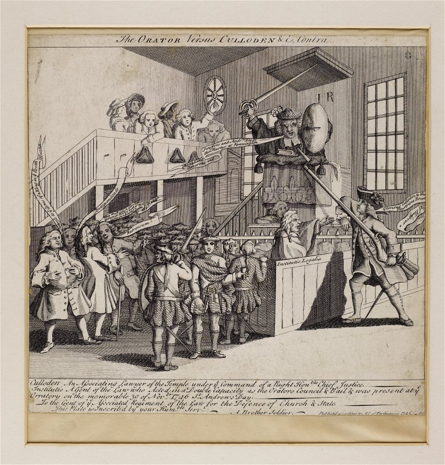 Jacobite broadside - Orator Versus Culloden & Contra