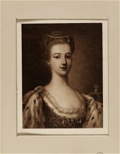 Jacobite broadside - Portrait of Louisa as a young woman