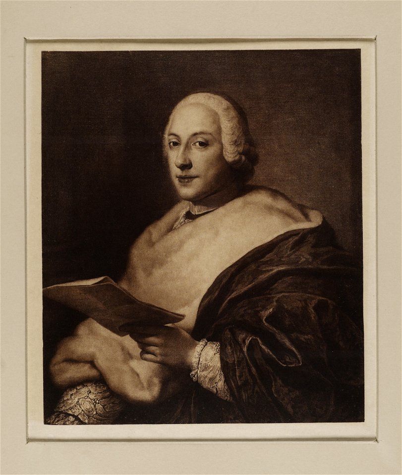 Jacobite broadside - Portrait of Prince Henry as middle-aged man