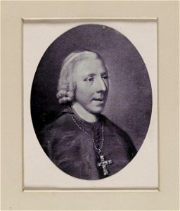 Jacobite broadside - Portrait of Prince Henry from his middle age, in clerical attire