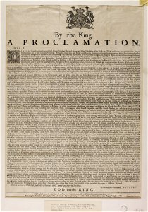 Jacobite broadside - Proclamation