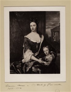Jacobite broadside - Portrait of Queen Anne (1665- 1714)