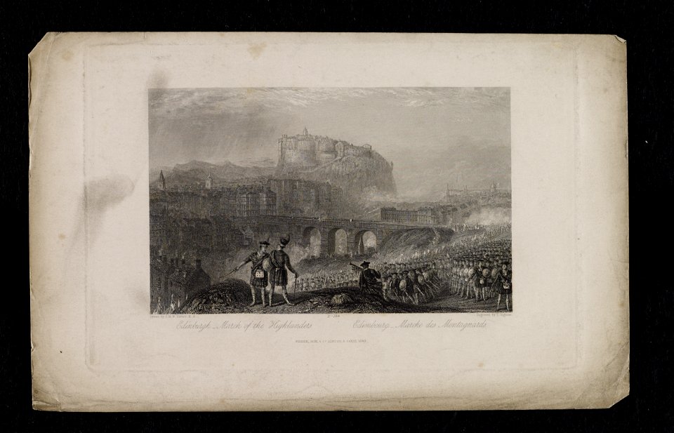 Jacobite broadside - Edinburgh. March of the Highlanders. 1842