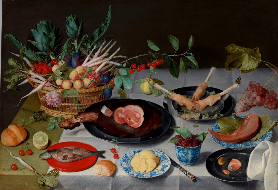 Jacob van Hulsdonck - Still Life with Meat, Fish, Vegetables and Fruit - 2018.258 - Cleveland Museum of Art