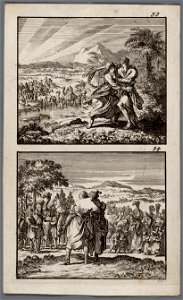Jacobs worsteling met de engel, De begroeting van Jacob en Ezau, objectnr A 48122