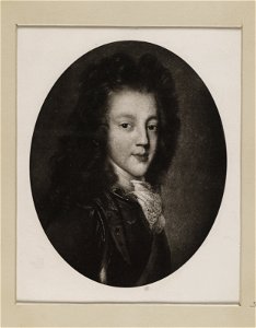 Jacobite broadside - Portrait of Prince James in armour 02