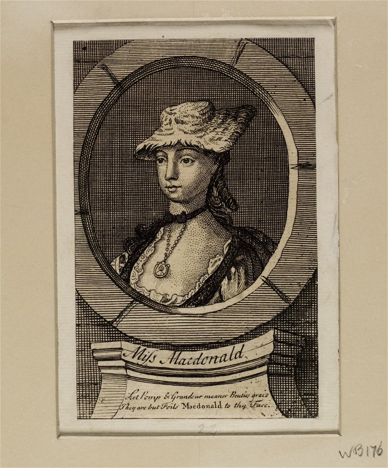 Jacobite broadside - Miss Macdonald