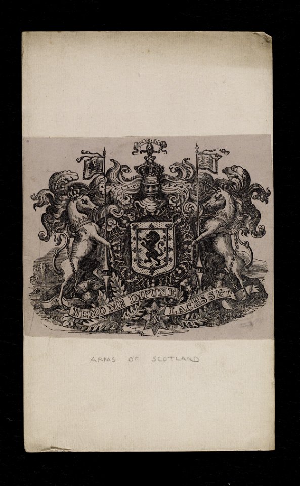 Jacobite broadside - Reproduction of the arms of Scotland