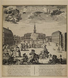 Jacobite broadside - Dutch engraving of Jacobites' rule