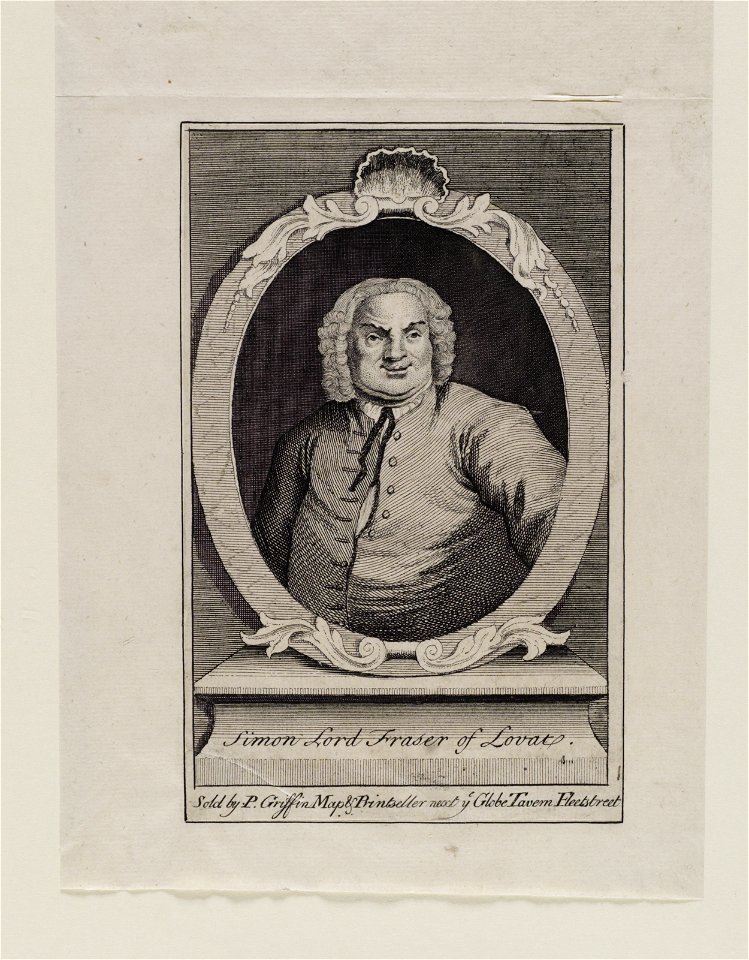 Jacobite broadside - Simon, Lord Lovat (c. 1667-1747) and two others