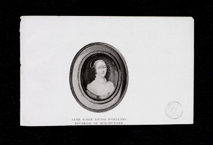 Jacobite broadside - Anne Marie Louise D' Orleans, Duchesse de Montpensier
