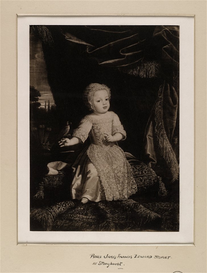 Jacobite broadside - Portrait of James as young child