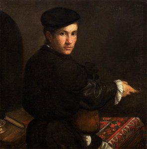 Jacopo da Ponte, gen. Jacopo Bassano - Bildnis eines Jünglings mit Mandoline - GG 6486 - Kunsthistorisches Museum