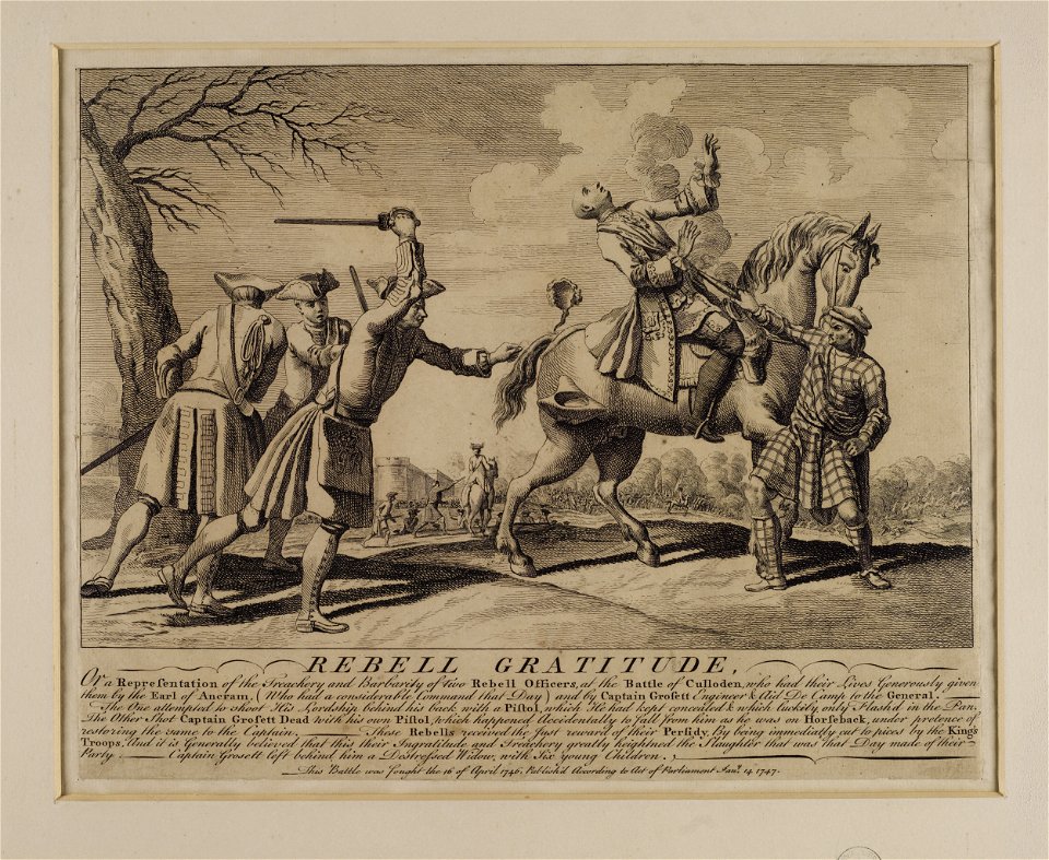 Jacobite broadside - Rebel Gratitude