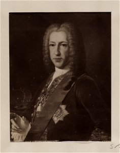 Jacobite broadside - Portrait of Prince James middle aged