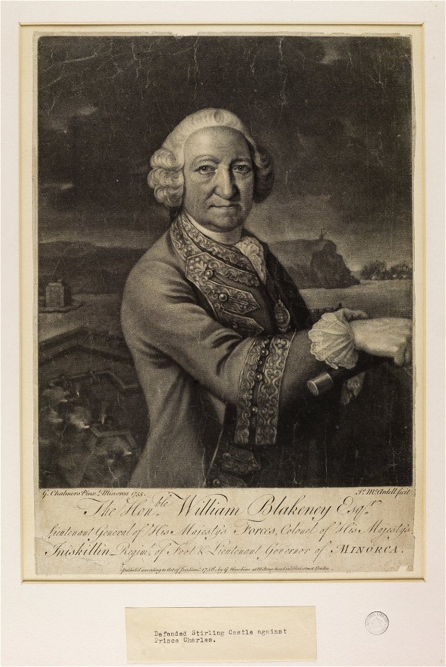 Jacobite broadside - Honourable William Blakeney Esq