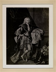 Jacobite broadside - Unidentified man in Garter robes