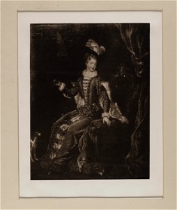 Jacobite broadside - Portrait of Louisa