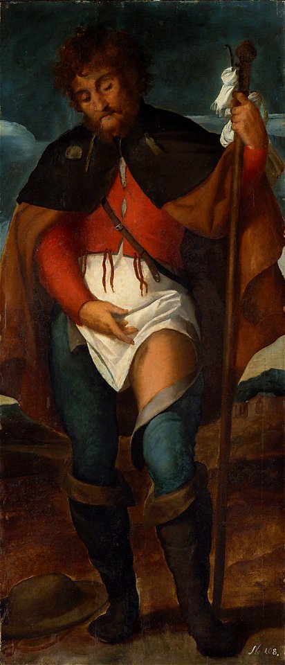 Jacopo Negretti, gen. Palma il Vecchio und Werkstatt - Hl. Rochus - GG 2654 - Kunsthistorisches Museum