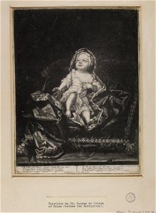 Jacobite broadside - Portrait of James as a baby