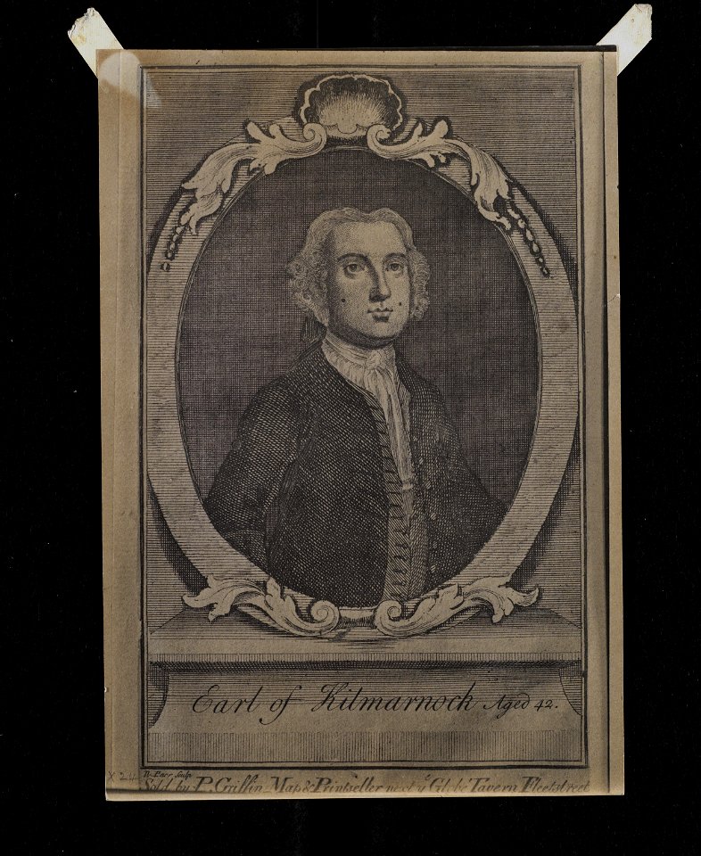 Jacobite broadside - William Boyd, 4th Earl of Kilmarnock (1702- 1746)