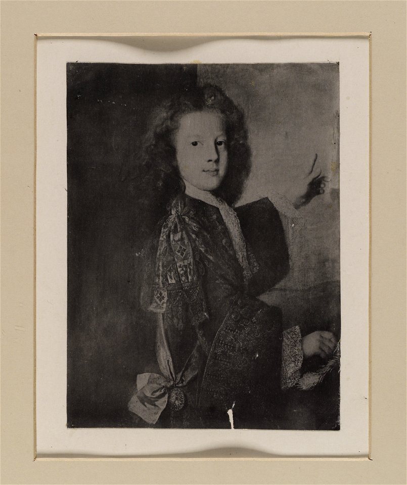Jacobite broadside - Portrait of Prince James as young boy 05