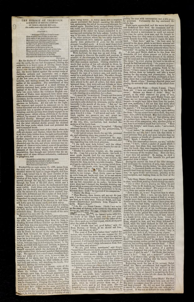 Jacobite broadside - Newspaper cuttings