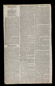 Jacobite broadside - Newspaper cuttings