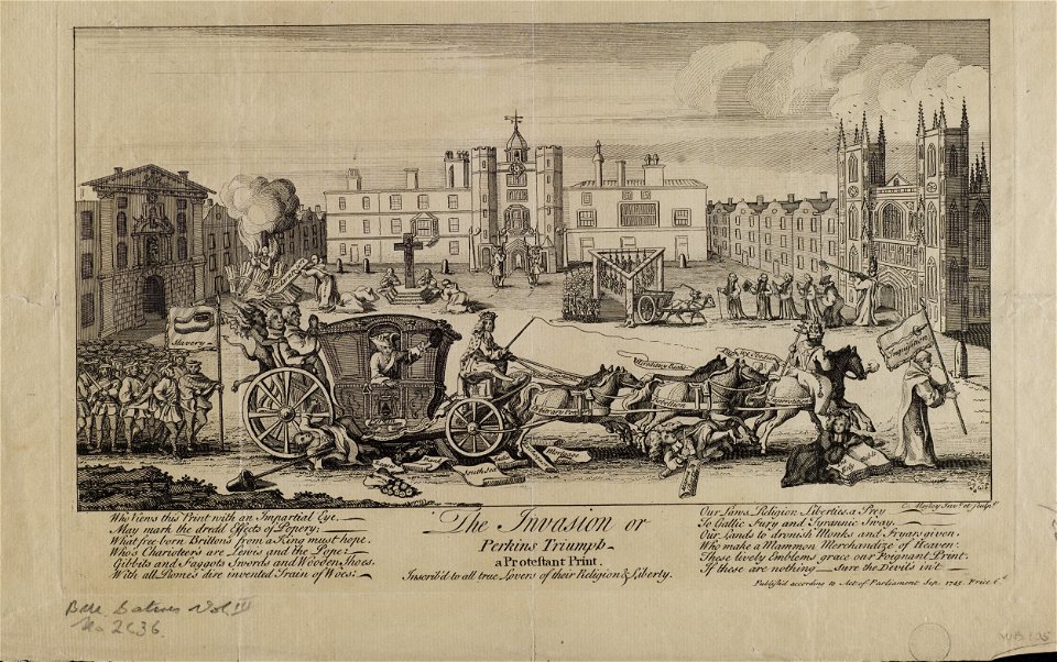 Jacobite broadside - Invasion or Perkins Triumph