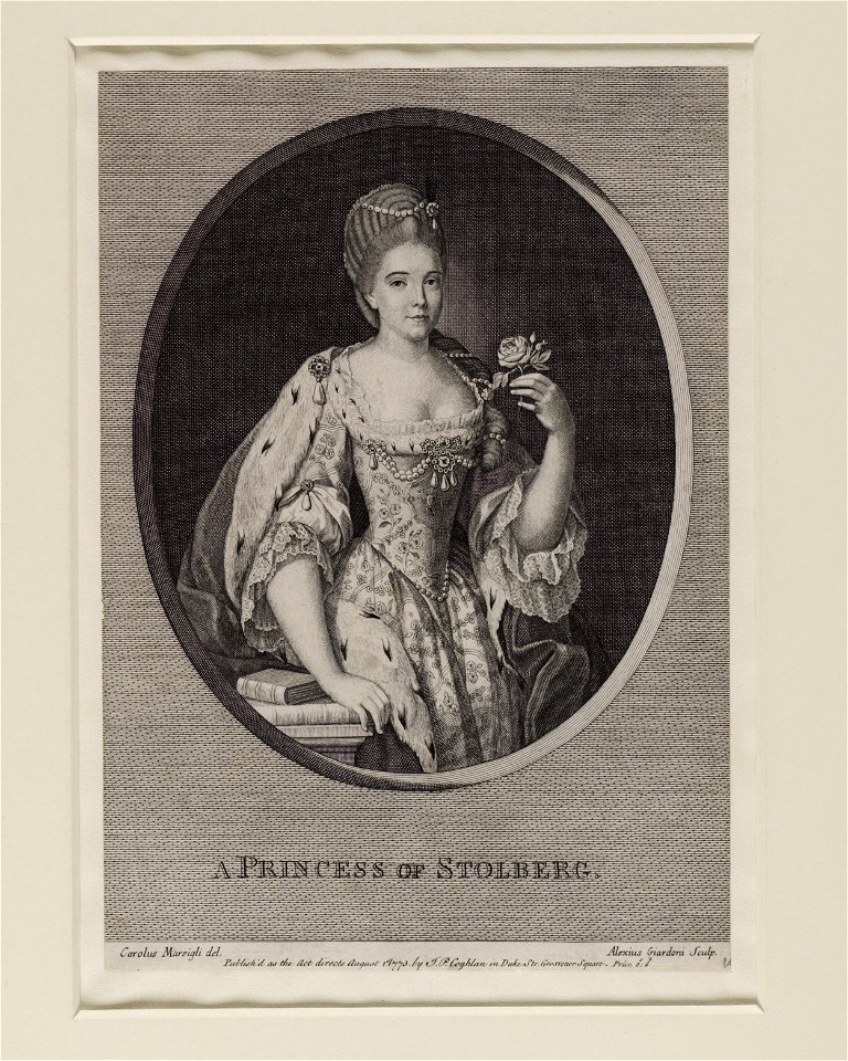 Jacobite broadside - Princess of Stolberg